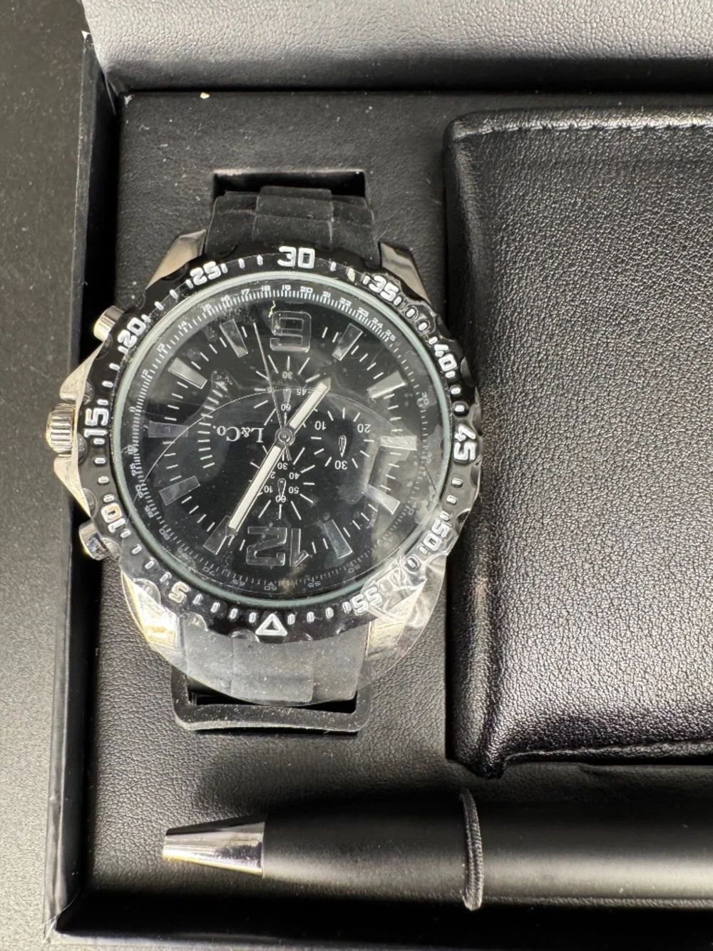L & Co Timepieces watch, pen, Bifold Wallet - NEW in Box